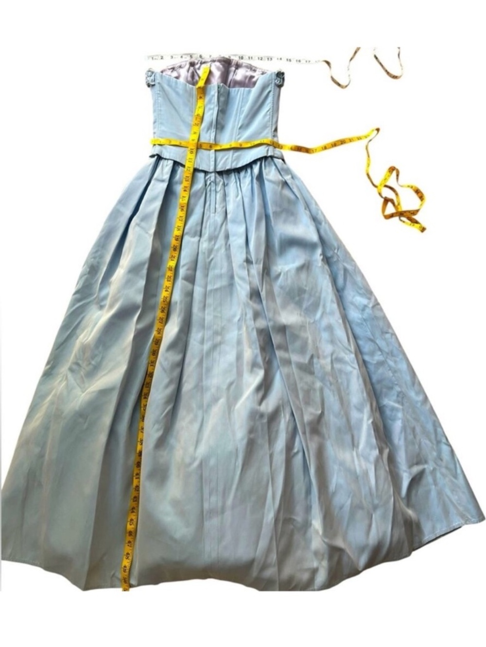 Vintage XS Formal Dress Mcclintock Gunne Sax Strapless Gown Fairy Princess Hoco - Picture 15 of 15